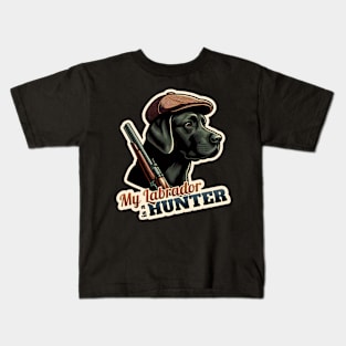 Hunter Labrador Retriever Kids T-Shirt